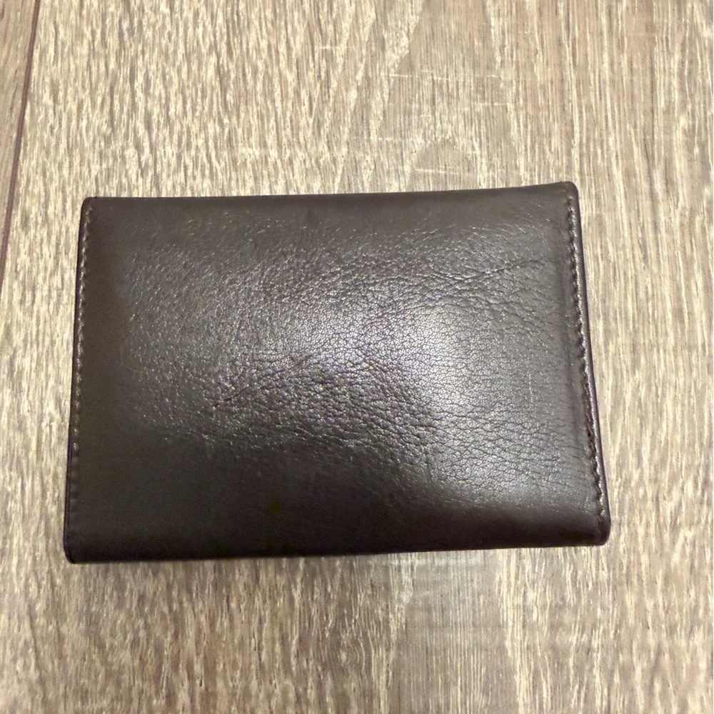 Vintage Leather Brown Key Ring Case